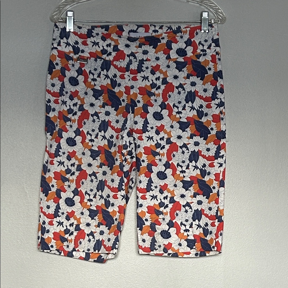 Peck & Peck Floral Print Bermuda Shorts size 6